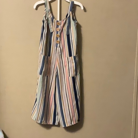 Lilt Multicolor Striped Jumpsuit for Kids - Picture 1 of 5